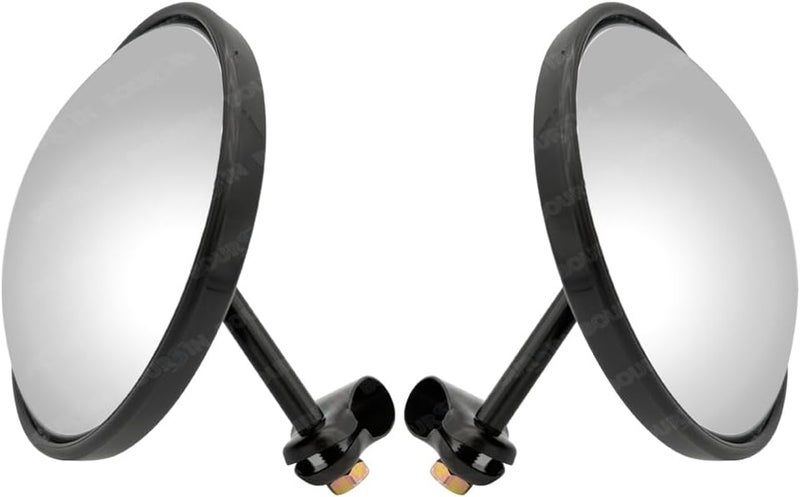 Boursin 5.7 Inch Convex Round Mirror Blind Spot For Isuzu Mitsubishi Fuso Truck Bus Atv Utv Tractor Room Adjustable Bracket 2 Pcs - Image 1